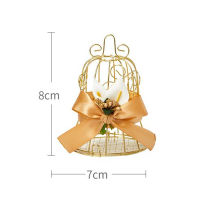 Wedding Candy Box Tinplate birdcage bell gift bag with handles chocolate favor boxes packaging gift box Party Supplies wholesale