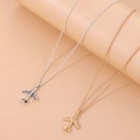Fashion Airplane Pendant Necklace for Women Men Jewelry Silver Color Clavicle Chain Aircraft Choker Trendy Party Daily Gift 2022