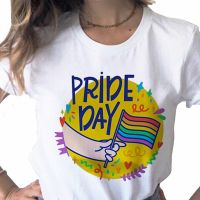 เสื้อยืดผ้าฝ้ายLGBT T เสื้อชาสีชมพูแฟชั่น Y2k พิมพ์เสื้อยืดสุภาพสตรีสุภาพสตรี Cal พื้นฐาน O-คอเสื้อสีขาวแขนสั้นเสื้อยืด,drop Ship