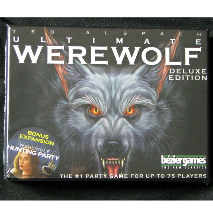 เกมเซอร์ไพรส์อัพเกรดใหม่ทั้งหมดultimate-werewolf-deluxe-edition-wolfpackและโบนัสปาร์ตี้ล่าสัตว์การ์ดของขวัญบอร์ดเกม