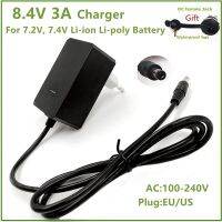 ที่ชาร์จอะแดปเตอร์สำหรับจ่ายไฟ8.4V 3A 5.5X2.1Mm AC DC 7.2V 7.4V 8.4V 18650 Li-Ion Gratis Ongkir แบตเตอรี่ Li-Po