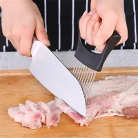 Stainless Steel plastic Meat Needle Gadgets Easy Onion Holder Slicer Tools - 1pc - Aliexpress