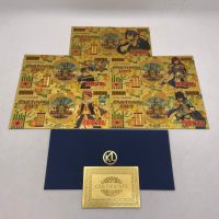 2021 10 Designs Japanese HOT Manga FAIRY-TAIL Anime 10000 Yen Gold Banknote for Childhood Memory Collection and Gifts