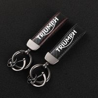 High-Grade Leather motorcycle KeyChain Horseshoe Buckle Jewelry for TRIUMPH TIGER TRIDENT Motorcycle