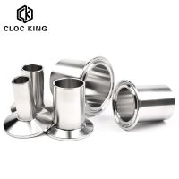 ↂ❣ 19mm 25mm 38mm 51mm 63mm 76mm 102mm Sanitary SS304 Stainless Steel Tri Clamp Long Weld Ferrule Welding Pipe Height 50mm-60mm