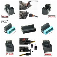 180 Degree Angled ATX Female 6Pin 8pin to Male 6pin 8pin 24pin Power Adapter for Desktops Graphics Card installation direction