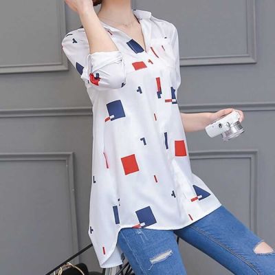 [COD] 2022 new spring and autumn womens long-sleeved Korean version loose slim fat plus size trendy plaid