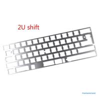 Silver 60 Aluminum Mechanical Keyboard Plate Support GK64 DZ60 GH60 Support Split Spacebar 2U2.25U Spacebar