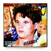 Egg Boy หนุ่มปาไข่ ใส่นักการเมือง ออสเตรเลีย Will Connolly รูปภาพ​ติดผนัง pop art พร้อมกรอบและที่แขวน กรอบรูป แต่งบ้าน ของขวัญ รูปภาพ