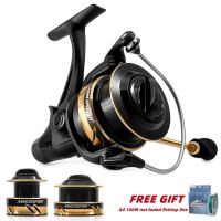 ZZOOI Double Brake Spinning Wheel 8KG Max Drag 8BB 4000-5000H CNC Aluminum Left/Right Interchangeable Spinning Fishing Reel