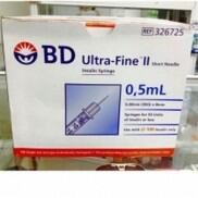 Bơm Kim tiêm tiểu đường BD 0,5 Ml hộp 100 chiếc
