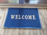 พรม พรมดักฝุ่น ใยสังเคราะห์ พรมเช็ดเท้า ลาย WELCOME ขนาด 50x70 cm