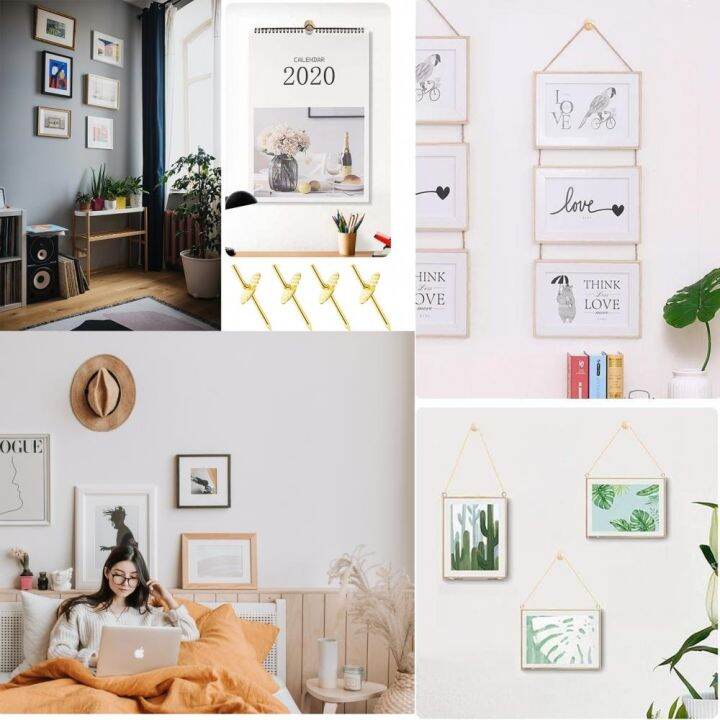 50pcs-se-nails-wall-poster-seamless-wall-hook-photo-frame-hanging-hook-mount-picture-nail-hook-hanger-mirror-hanging-hangers