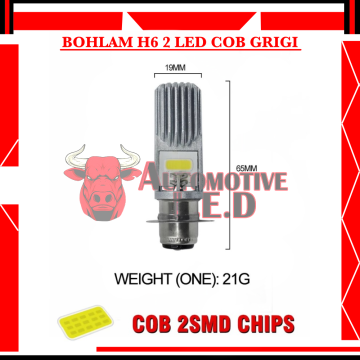 Original Lampu Bohlam Led H Cob Grigi Merk Icc Original Power Led