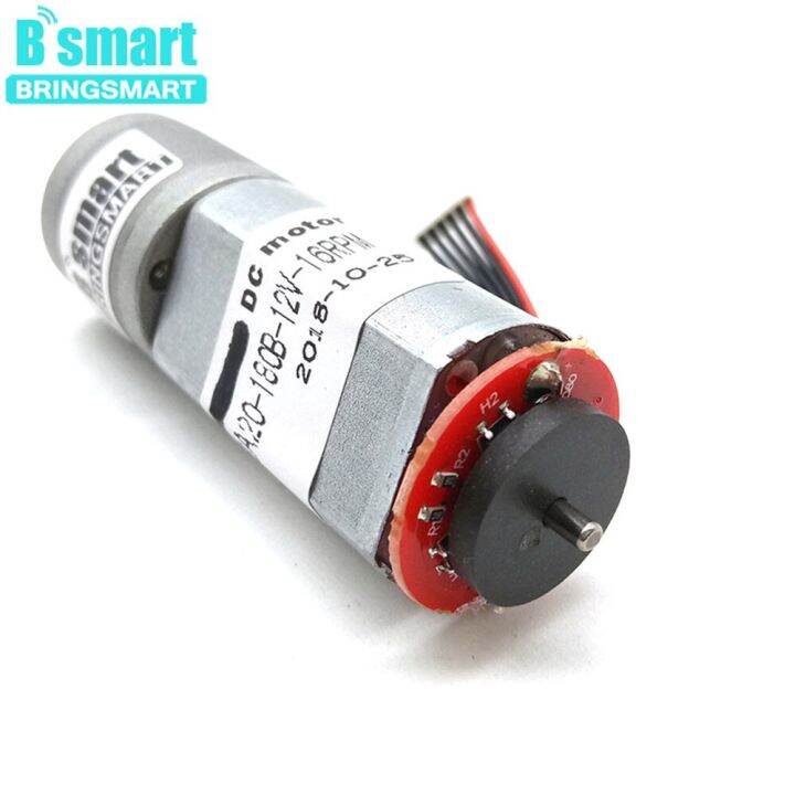 bringsmart-เครื่องเข้ารหัสแปรงมอเตอร์-dc-ขนาดเล็กเพลา12v-d-มอเตอร์เกียร์16-320รอบต่อนาทีรวดเร็วย้อนกลับปรับได้0-5-8kg-cml-jga20-180b