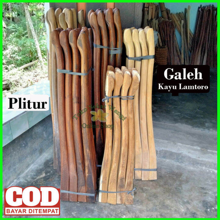 Gagang Pacul Doran Cangkul Panjang 1 Meter Bahan Kayu Sono Kayu