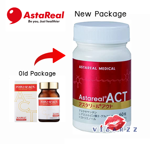 (แพคเกจใหม่ Exp.03/24) AstaReal ACT 60 เม็ด รุ่นใหม่ล่าสุด เพิ่มปริมาณ