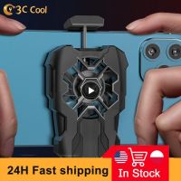 ✸ For 4-6.7 Inch Phones Cooling Fan Gamepad Holder Cell Phone Cool Heat Sink Phone Back Clip Small Fan Mobile Phone Radiator