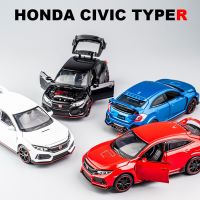 ‘；。】’ 1:32 HONDA CIVIC TYPE-R Diecasts &amp; Toy Vehicles Metal Car Model Sound Light Collection Car Toys For Children Christmas Gift