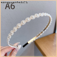 [WYH Store] COD มุกจำลองผู้หญิง Hairbands เกาหลีแฮนด์เมดโบว์ดอกไม้คาดศีรษะ