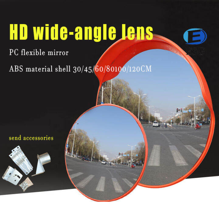 Driveway Mirror Sizes COD]Outdoor Indoor Traffic Wide-Angle Mirror