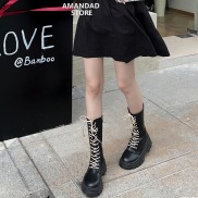 QiaoYiLuo New Fashion Boots Ladies Low Top Fashion Boots Girls Korean Cute