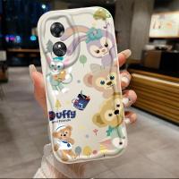 เคสสำหรับ OPPO A17ลายคลื่นไอศกรีม StellaLou เคสเคสโทรศัพท์นิ่มสาวน่ารัก