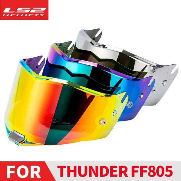 LS2 FF805 THUNDER Full Face Motorcycle Helmet Replacement Visors Chrome