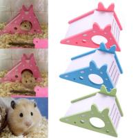 DIY Hamster Slide House PVC Pet Toy Hamster Hedgehog Assembled Slide Nest House Pet Colour F9S5