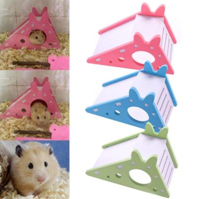 DIY Hamster Slide House PVC Pet Toy Hamster Hedgehog Pet Assembled House Colour Nest Slide Z2N0