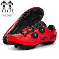 MTB Cycling Shoes Men Self-locking Speed Road Bike Sneakers Racing Women Bicycle Flat Cleat Mountain SPD Clits Footwear