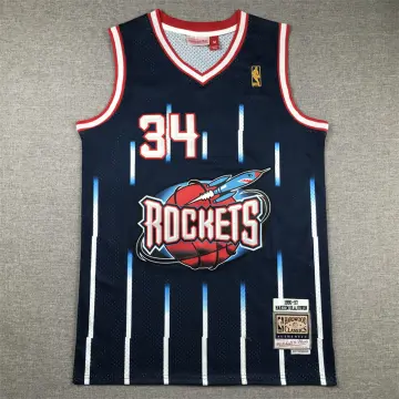 Hakeem Olajuwon Houston Rockets #34 Mitchell & Ness NBA Authentic 1996-97  Jersey