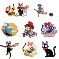 Magic Girl Pins Anime Enamel Pin Cartoon Animal Brooches Cute Cat Brooches Fans Collection Badges Jewelry Accessories Wholesale