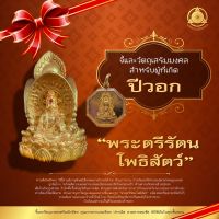 จี้มงคล+วัตถุมงคลเสริมนักษัตรปีวอก 2566 “พระตรีรัตนโพธิสัตว์” แก้ชง เสริมดวง ผ่านพิธีปลุกเสกแล้ว