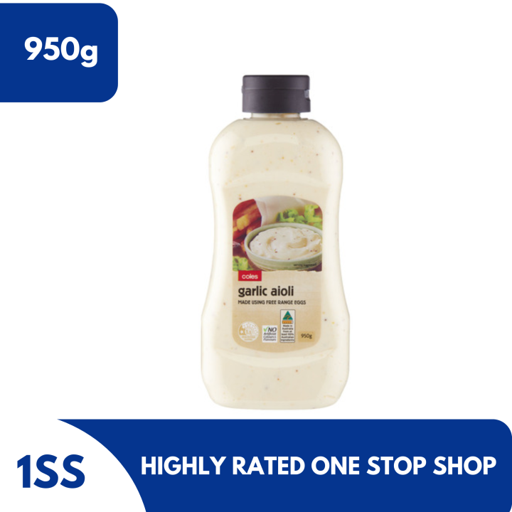 Coles Garlic Aioli, 950g Lazada PH