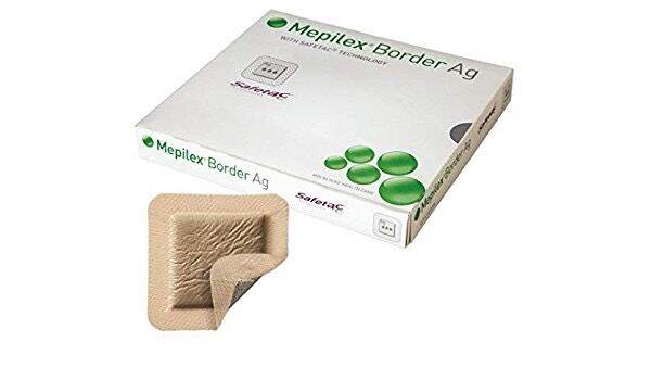 mepilex-border-ag-10x10-cm-แผ่นดูดซับของเหลวจากแผล-ชนิดยึดติด-adhesive