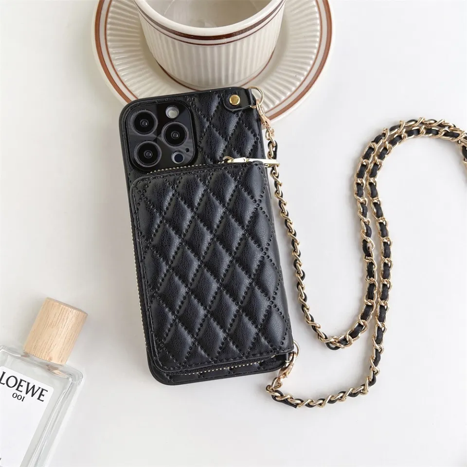 Iphone case purse online chain