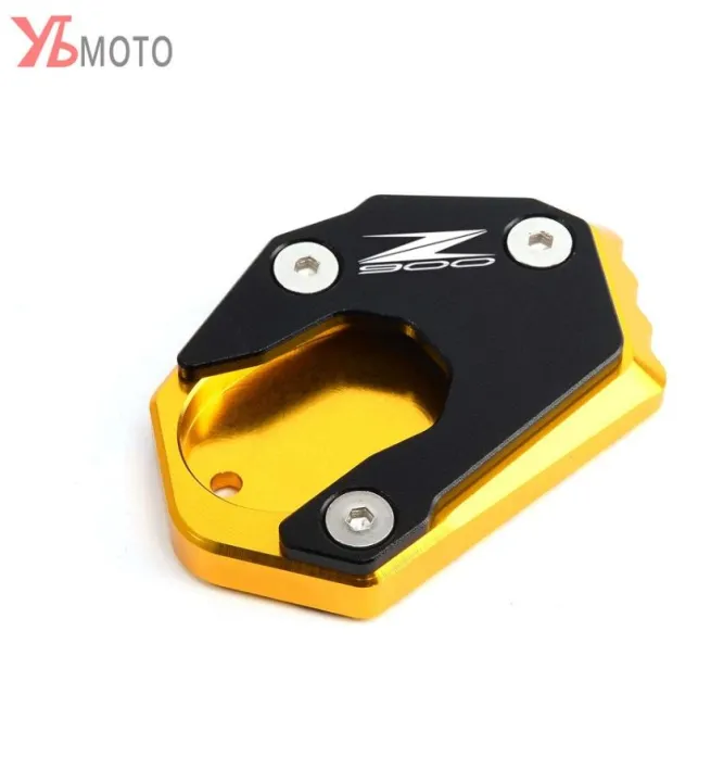 ตีนเป็ด แผ่นรองขาตั้ง Kawasaki โลโก้ Z900 Side Stand Extension Pad สำหรับ Z900 Z 900 Z900rs Z900