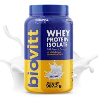 ￼ส่งฟรี [รวมเซ็ตรสนมจืด] Biovitt Whey Protein Isolate เวย์โปรตีน ไอโซเลท เสริมกล้ามเนื้อ สูตรลีนไขมันไม่เติมน้ำตาล