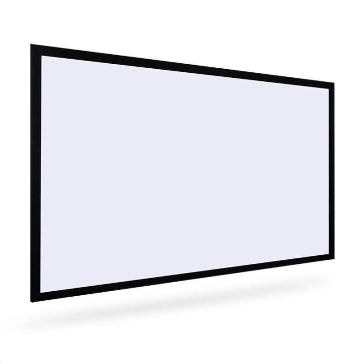 Cinema White Fixed Frame Projector Screen 6.5cm Border Flocking