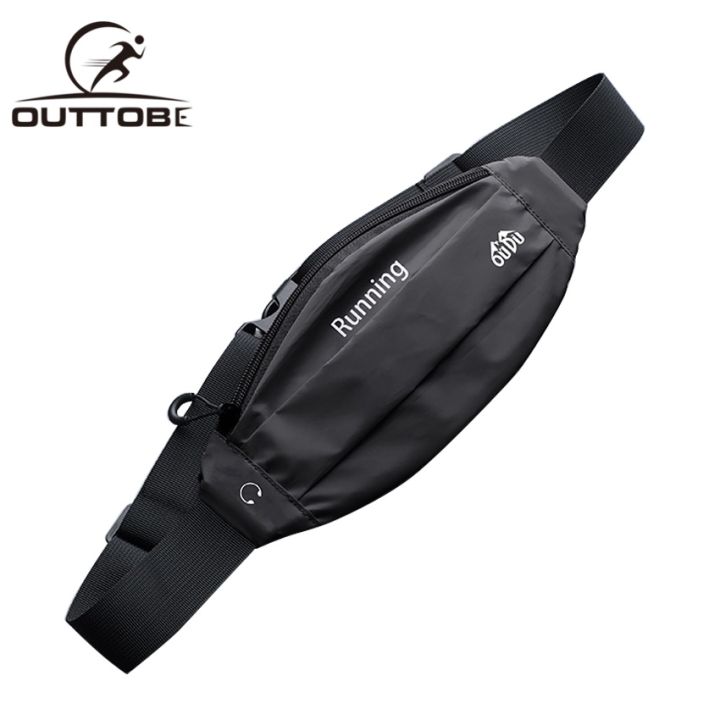 outtobe-sports-running-belts-waist-bags-outdoor-waterproof-night-full-reflective-bag-zipper-waist-packs-fitness-chest-bags-running-pouch-adjustable-buckle-with-headphone-plug