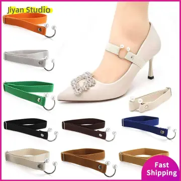 1pair Anti-slip High Heel Shoes With Detachable & Adjustable Shoelaces