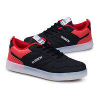 Low-top sneaker male USB rechargeable light-emitting shoe LED lamp shoes night field electric light square light sho