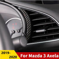 สำหรับ Mazda 3 Axela 2019 2020สแตนเลสรถ Dashboard เครื่องมือจอแสดงผลด้านข้างกรอบฝาครอบ Bezel Garnish อุปกรณ์เสริม