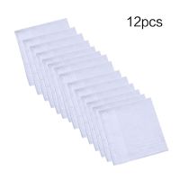 【CW】 12Pcs/Set 40x40cm Men Cotton Handkerchiefs Hankies Striped Painting