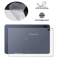 สำหรับ Huawei MatePad Air 11.5 2023 Pro 11 SE T10s T10 11 12.6 10.4 10.8แผ่นเกียรติยศ6 3D ใสคาร์บอนไฟเบอร์ฟิล์มด้านหลังด้านหลังปกป้องหน้าจอ Stiker