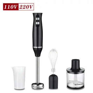 Electric Immersion Hand Blender(Black),Mixer,Chopper,Powerful 180 Watt Ice  Crushing 2-Speed Control One Hand Mixer,Removable Blending Stick For Easy C