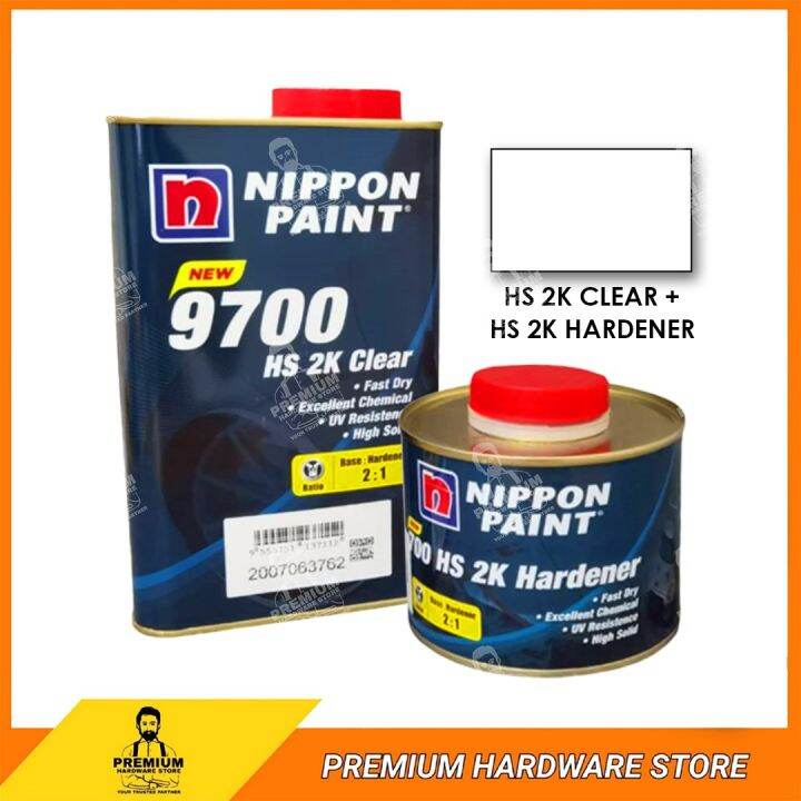 NIPPON PAINT 9700 High Solid 2K Clear 2:1 + Hardener Automotive Top ...