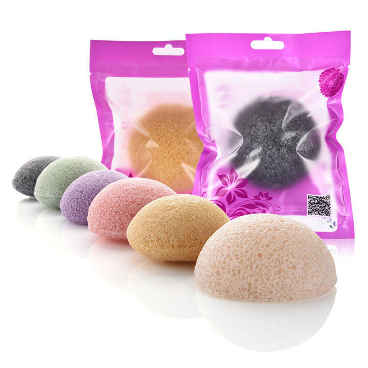 sponge-cosmetic-puff-face-cleaning-round-shape-natural-konjac-face-puff-facial-wash-flutter-deep-cleansing-pores-makeup-tool