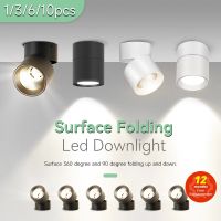 Spot LED Downlight Foldable Ceiling Light Led Spotlight 7W 10W 15W Surface Mounted Aluminum Ceiling Spots Lamp For Home Kitchen